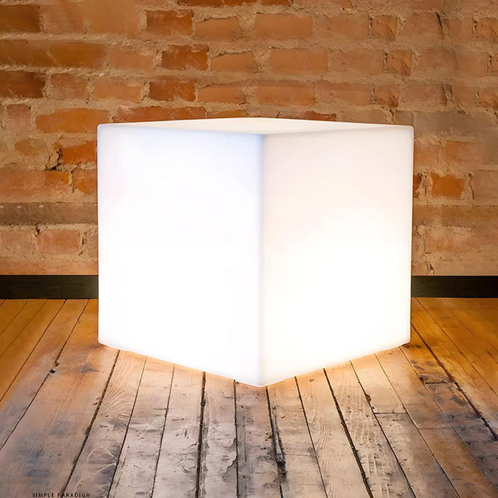Solar, Waterproof Square Cube LED Outdoor Landscape Lighting, Patio/Pathway/Yard
