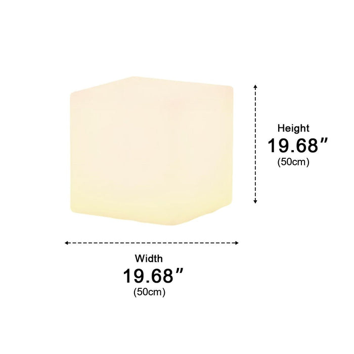 Solar, Waterproof Square Cube LED Outdoor Landscape Lighting, Patio/Pathway/Yard
