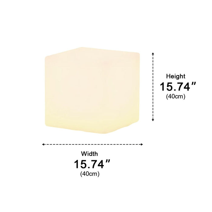 Solar, Waterproof Square Cube LED Outdoor Landscape Lighting, Patio/Pathway/Yard