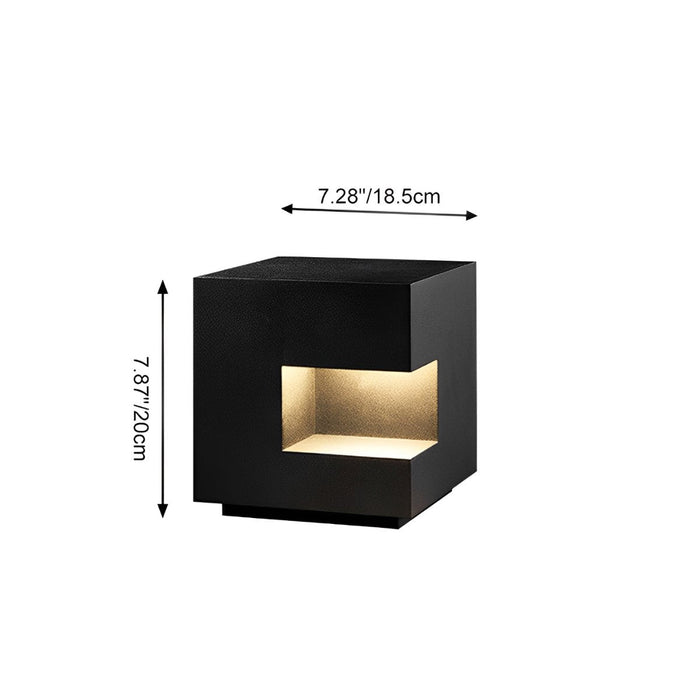 Waterproof Cube LED Outdoor Post Light - Square Decorative Lighting for Fence, Patio, Garden