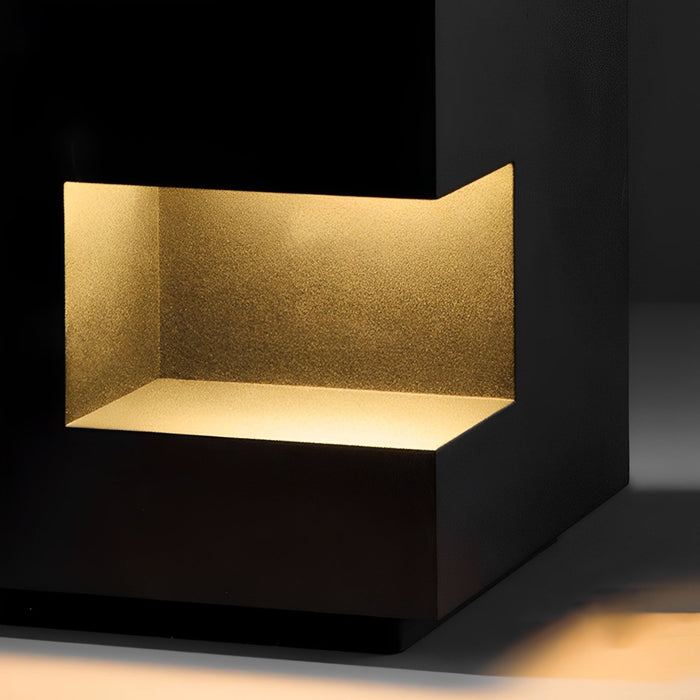 Waterproof Cube LED Outdoor Post Light - Square Decorative Lighting for Fence, Patio, Garden