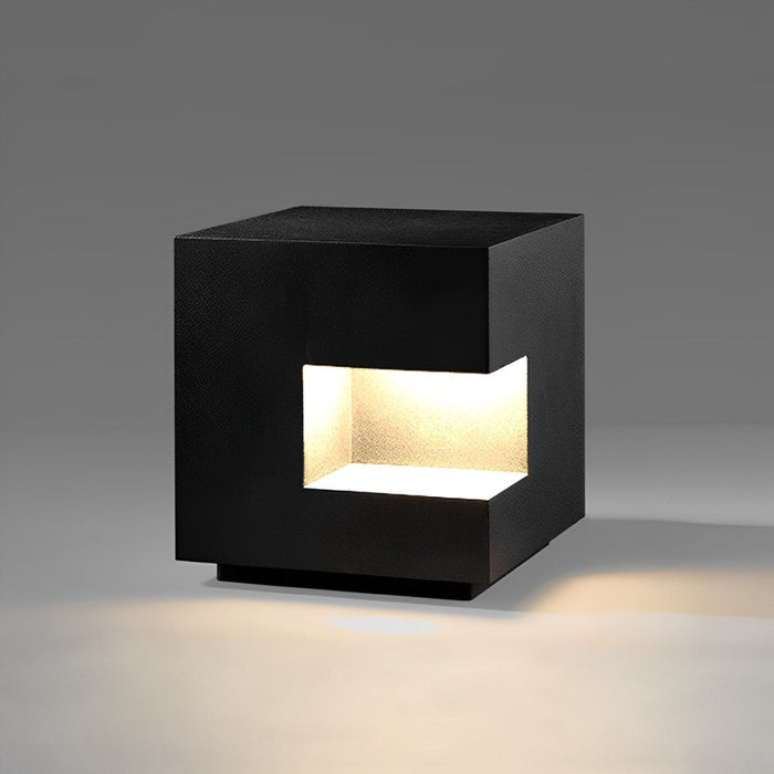 Waterproof Cube LED Outdoor Post Light - Square Decorative Lighting for Fence, Patio, Garden