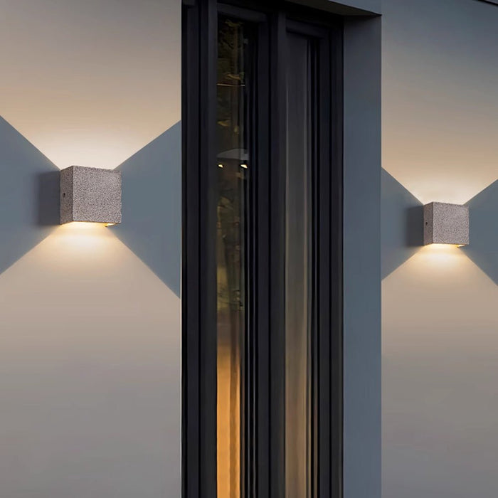 Waterproof LED Outdoor Wall Sconce, Up Down Light, Modern Minimalist, Motion Sensor Option for Front Door/Patio/Yard