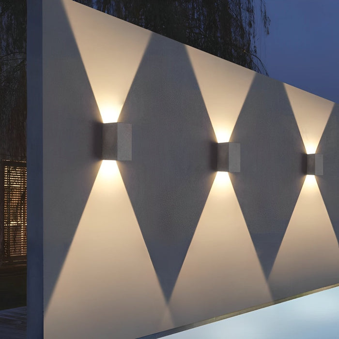 Waterproof LED Outdoor Wall Sconce, Up Down Light, Modern Minimalist, Motion Sensor Option for Front Door/Patio/Yard