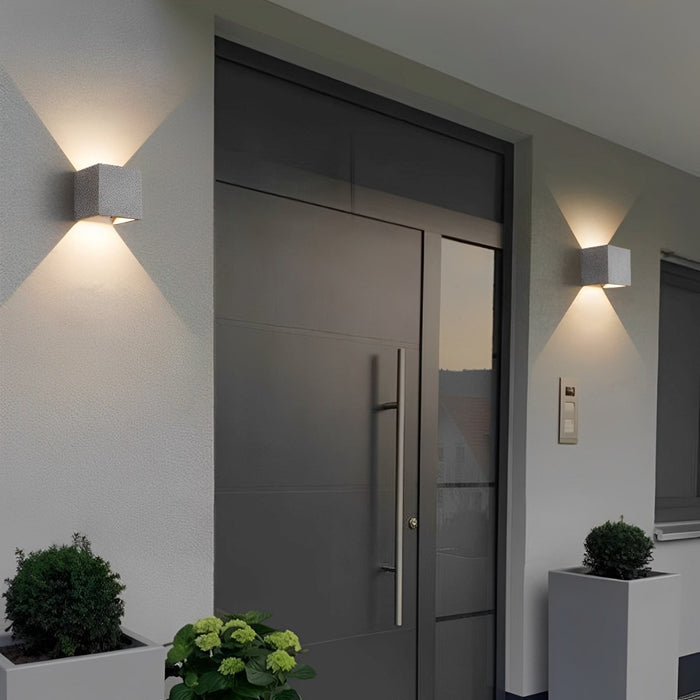 Waterproof LED Outdoor Wall Sconce, Up Down Light, Modern Minimalist, Motion Sensor Option for Front Door/Patio/Yard