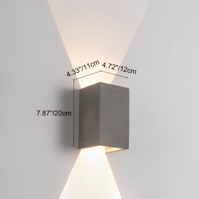 Waterproof LED Outdoor Wall Sconce, Up Down Light, Modern Minimalist, Motion Sensor Option for Front Door/Patio/Yard