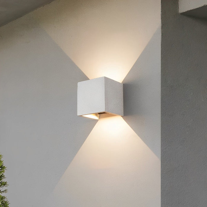 Waterproof LED Outdoor Wall Sconce, Up Down Light, Modern Minimalist, Motion Sensor Option for Front Door/Patio/Yard