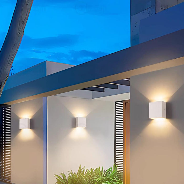 Waterproof LED Outdoor Wall Sconce, Up Down Light, Modern Minimalist, Motion Sensor Option for Front Door/Patio/Yard