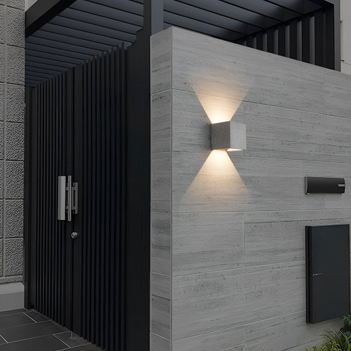 Waterproof LED Outdoor Wall Sconce, Up Down Light, Modern Minimalist, Motion Sensor Option for Front Door/Patio/Yard