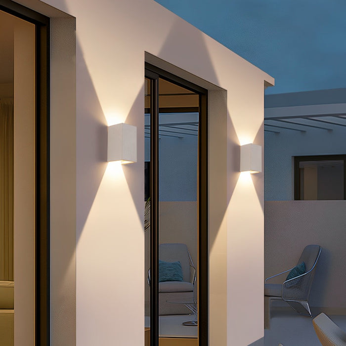 Waterproof LED Outdoor Wall Sconce, Up Down Light, Modern Minimalist, Motion Sensor Option for Front Door/Patio/Yard