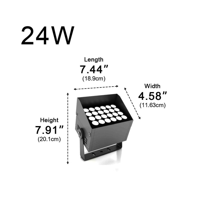 Waterproof High Power LED Outdoor Spot Light, Die-Cast Aluminum, IP67, Landscape/Architectural Accent Lighting for Garden, Lawn, Villa