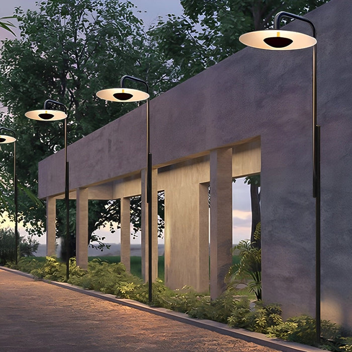 Solar/Hardwired Outdoor Pathway Post Light, IP55 Waterproof LED Garden/Yard/Patio Security Lighting