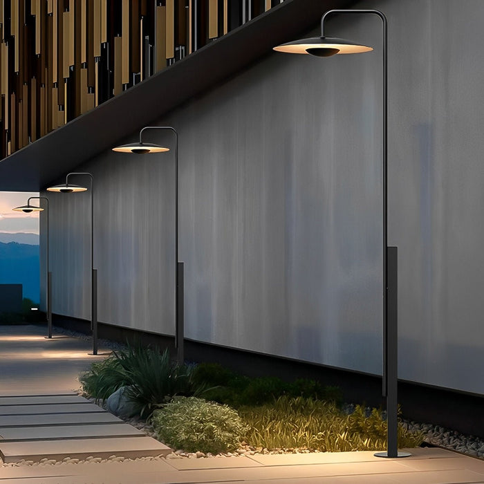 Solar/Hardwired Outdoor Pathway Post Light, IP55 Waterproof LED Garden/Yard/Patio Security Lighting