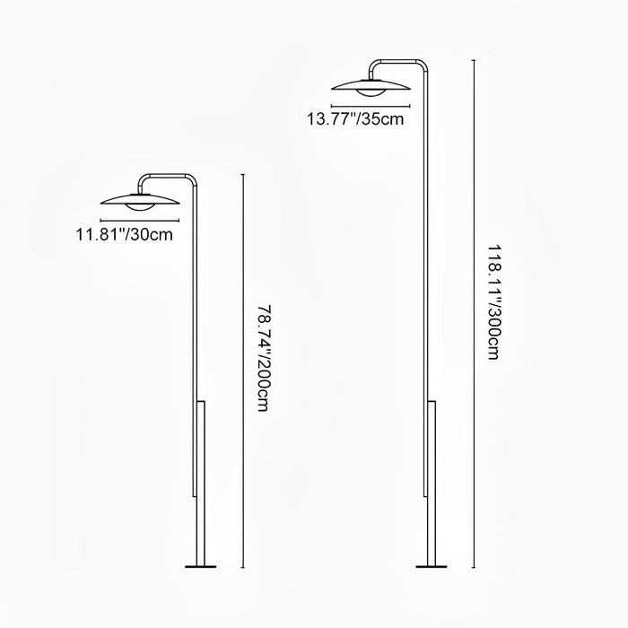 Solar/Hardwired Outdoor Pathway Post Light, IP55 Waterproof LED Garden/Yard/Patio Security Lighting