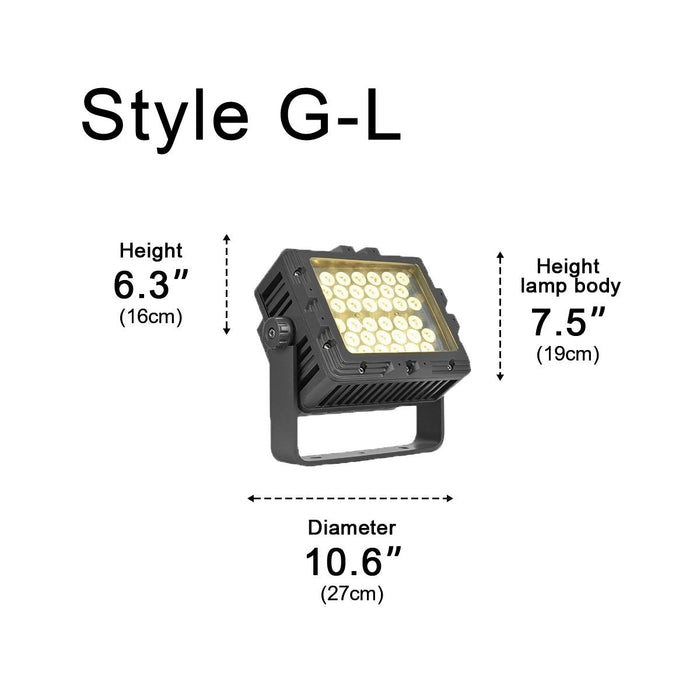 Weatherproof Landscape Spotlight, Tree Uplighting, Architectural Accent Ground Light for Yard/Garden