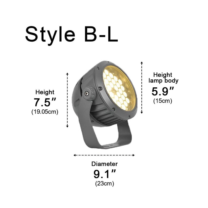 Weatherproof Landscape Spotlight, Tree Uplighting, Architectural Accent Ground Light for Yard/Garden