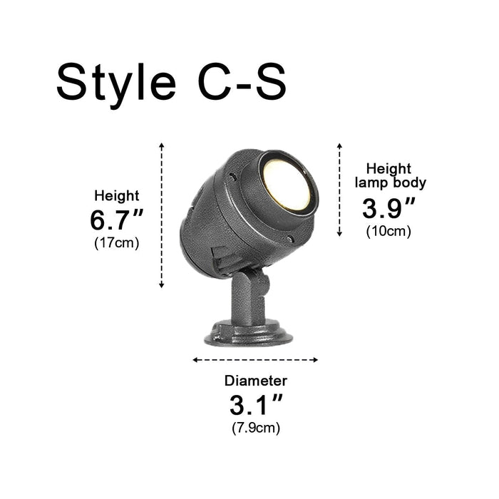 Weatherproof Landscape Spotlight, Tree Uplighting, Architectural Accent Ground Light for Yard/Garden