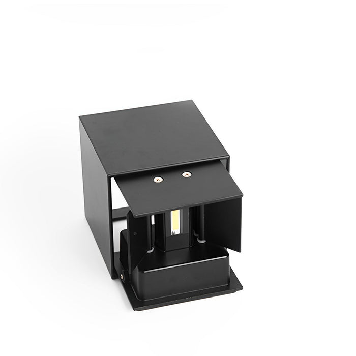Outdoor Wall Sconce, Up Down LED, IP65 Waterproof, Solar/Hardwired, Die-cast Aluminum for Patio/Porch/Yard