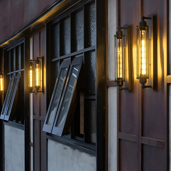 Vintage Industrial Iron Art LED Wall Sconce, Hardwired Accent Lighting for Hallway/Bedroom/Kitchen