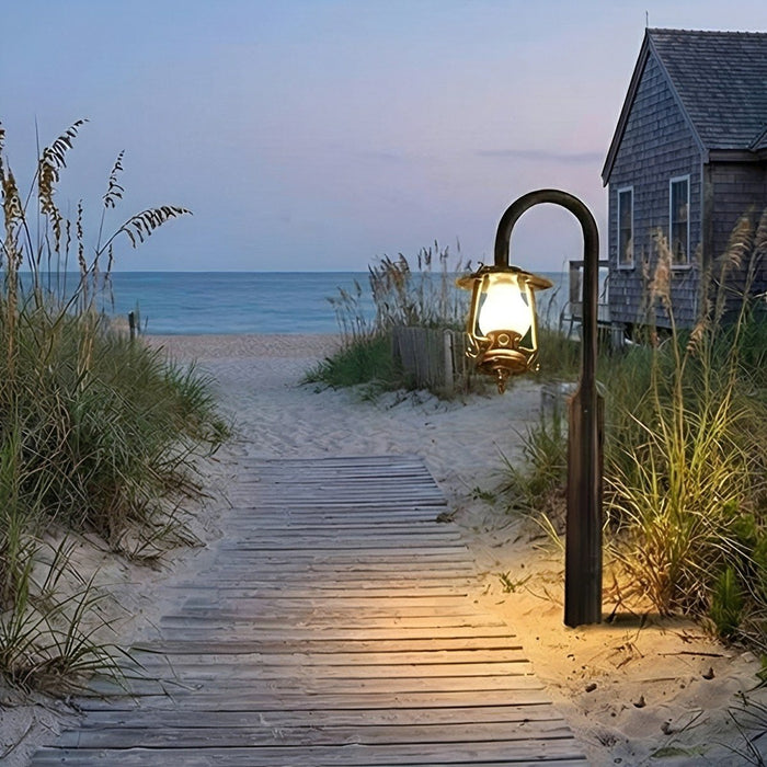Vintage Lantern Outdoor Street Light, Waterproof IP65 LED Pathway Light for Garden/Yard/Patio