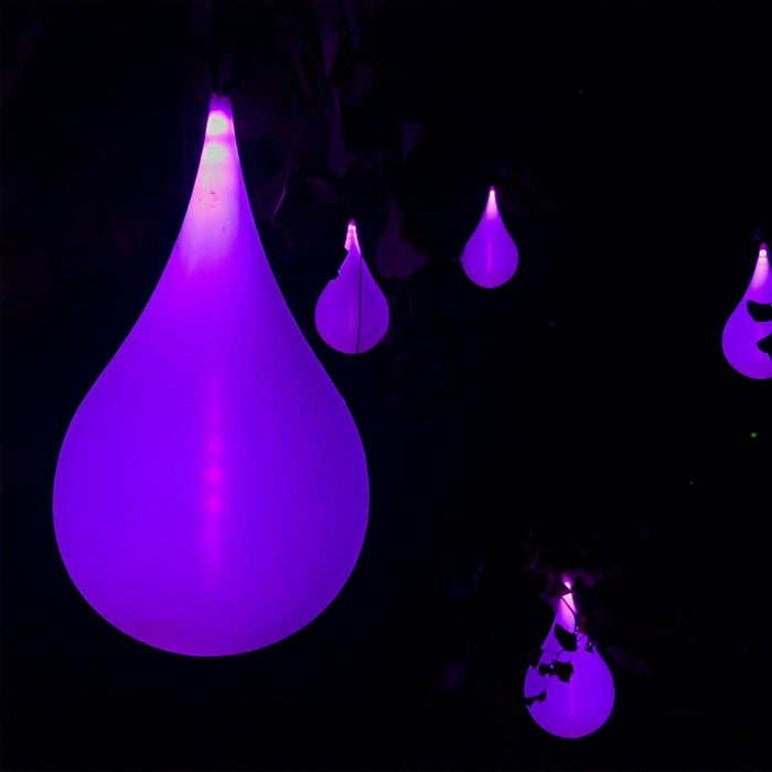 Water Drop Outdoor Hanging Light, IP65 Waterproof LED Pendant for Patio/Garden/Courtyard