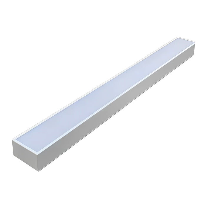 Linear LED Ceiling Light, Modern Recessed/Suspended Fixture, Aluminum Frame, Office/Commercial/Home, Multi-Size, Dimmable