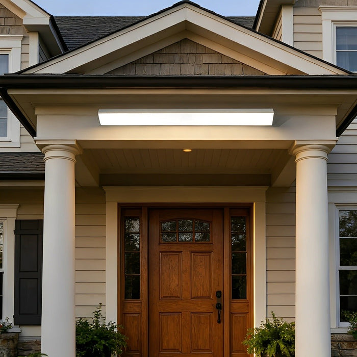 Outdoor Waterproof LED Strip Light, Modern Wall Sconce, Dimmable Exterior Lighting for Porch/Patio/Garden
