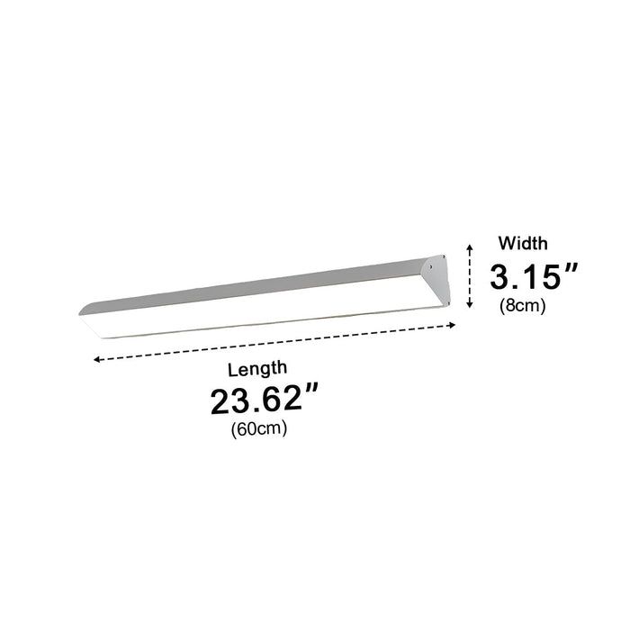 Outdoor Waterproof LED Strip Light, Modern Wall Sconce, Dimmable Exterior Lighting for Porch/Patio/Garden