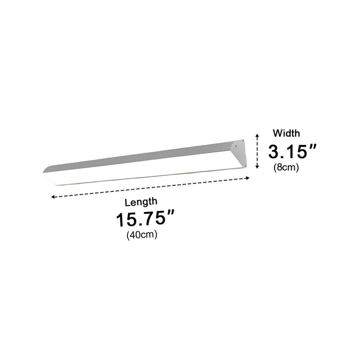 Outdoor Waterproof LED Strip Light, Modern Wall Sconce, Dimmable Exterior Lighting for Porch/Patio/Garden