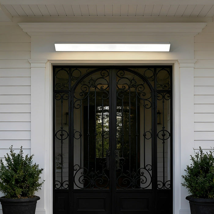 Outdoor Waterproof LED Strip Light, Modern Wall Sconce, Dimmable Exterior Lighting for Porch/Patio/Garden