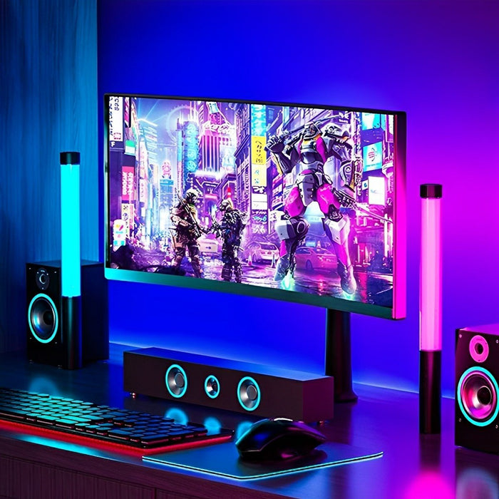 RGB Tube Light, Handheld LED Stick, Rechargeable Atmosphere Lamp for Photography/Gaming/Party