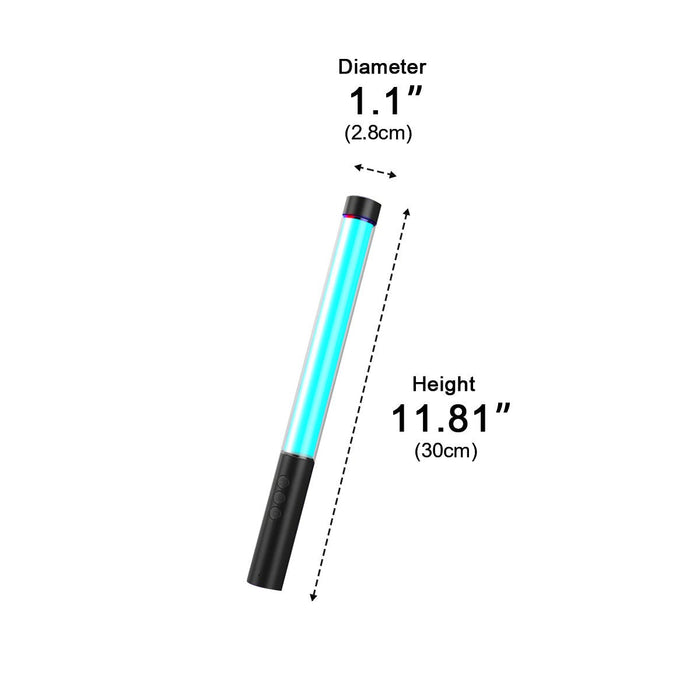 RGB Tube Light, Handheld LED Stick, Rechargeable Atmosphere Lamp for Photography/Gaming/Party