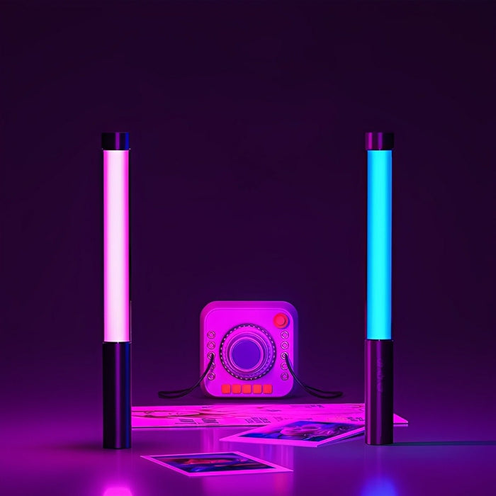 RGB Tube Light, Handheld LED Stick, Rechargeable Atmosphere Lamp for Photography/Gaming/Party