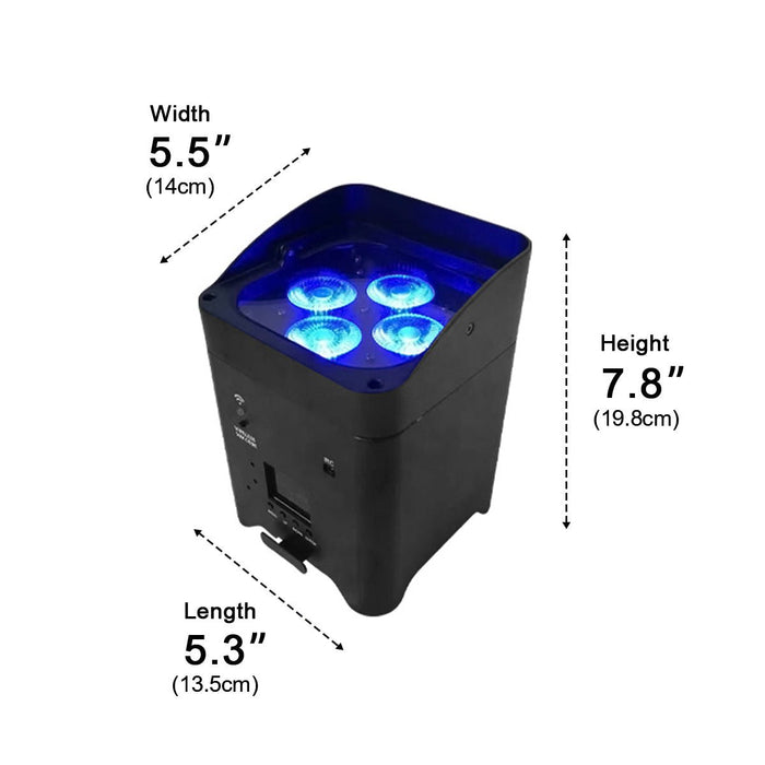 Wireless WiFi RGB LED Spot Light, Rechargeable, App/Voice Control, Adjustable Beam, for Events/Parties/Bars
