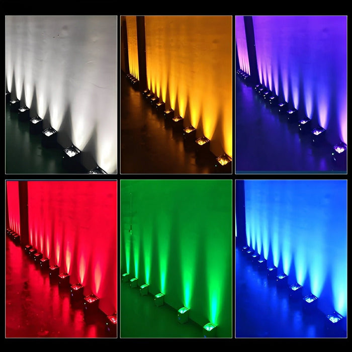 Wireless WiFi RGB LED Spot Light, Rechargeable, App/Voice Control, Adjustable Beam, for Events/Parties/Bars
