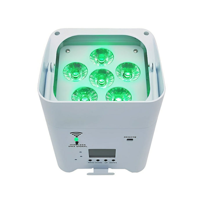 Wireless WiFi RGB LED Spot Light, Rechargeable, App/Voice Control, Adjustable Beam, for Events/Parties/Bars