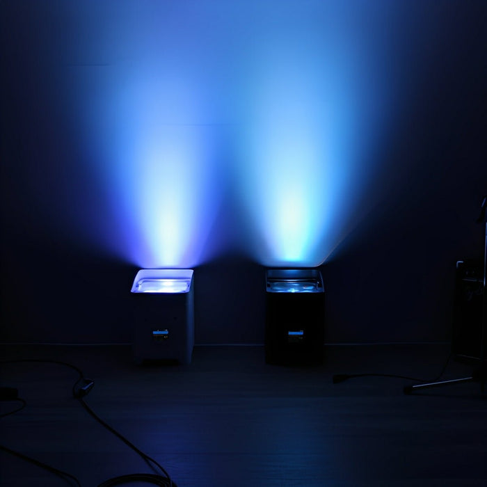 Wireless WiFi RGB LED Spot Light, Rechargeable, App/Voice Control, Adjustable Beam, for Events/Parties/Bars