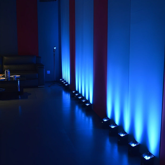 Wireless WiFi RGB LED Spot Light, Rechargeable, App/Voice Control, Adjustable Beam, for Events/Parties/Bars