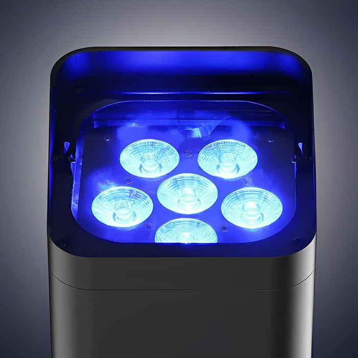 Wireless WiFi RGB LED Spot Light, Rechargeable, App/Voice Control, Adjustable Beam, for Events/Parties/Bars