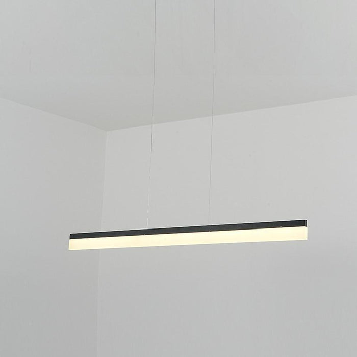 Aluminum Acrylic Kitchen Island Pendant Lights Elongated Linear Pendant Lighting