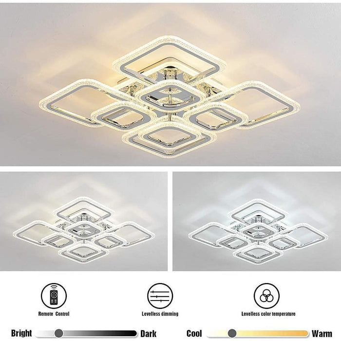 5 Square LED Modern Ceiling Lights Fixture Flush Mount Lighting Ceiling Lamp