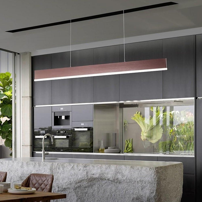 Linear Mini Chandelier Aluminum Island Kitchen Dining Room Ceiling Light