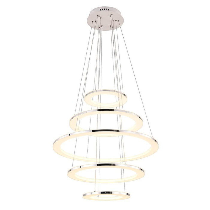 Adjustable Contemporary Chandelier Light Mid-century Chandeliers with 5 Tiered LED Lights