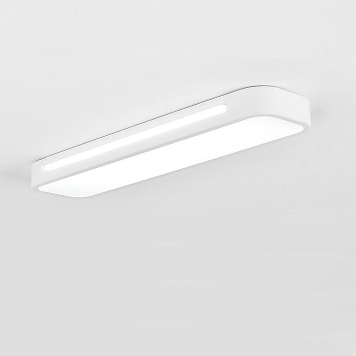 Rounded Corners Flush Mount Kitchen Light Fixtures Rectangular Striplight Ceiling Lights