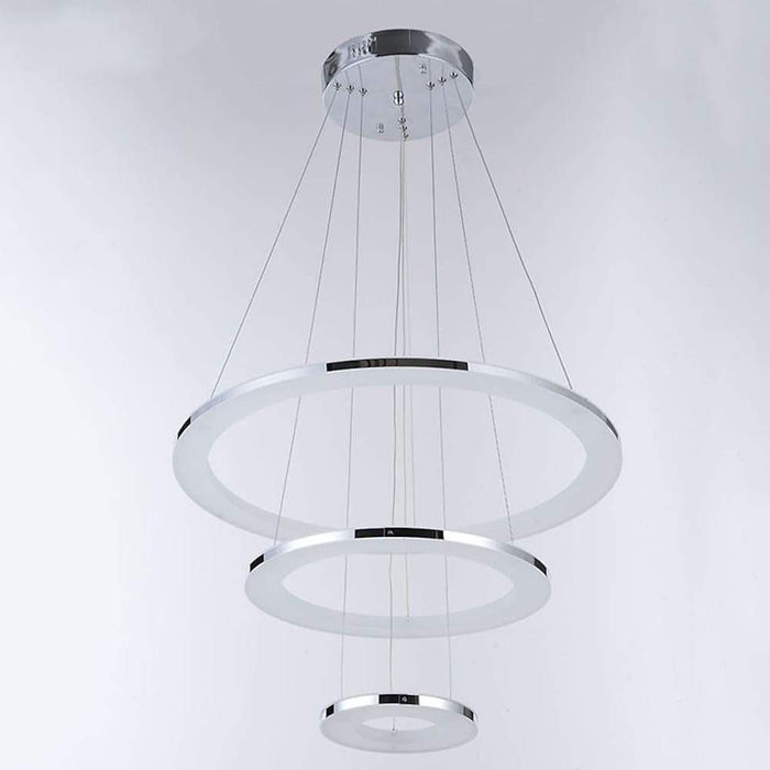 24'' LED Adjustable Modern Chandeliers Pendant Light Hanging Ceiling Lights