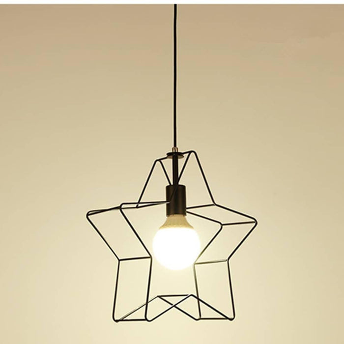 Minimalist Industrial Star Pendant Light Metal Pendant Lighting