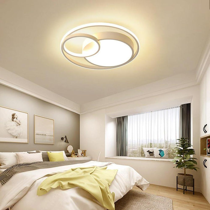 3 Circles LED Modern Flush Mount Lighting Bedroom Ceiling Lights