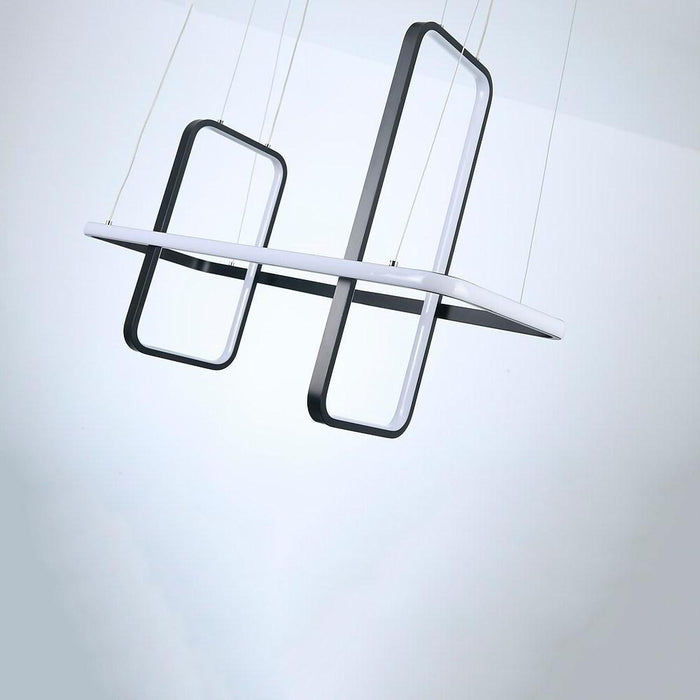 Rectangular LED Modern Chandeliers Pendant Light Hanging Ceiling Lights