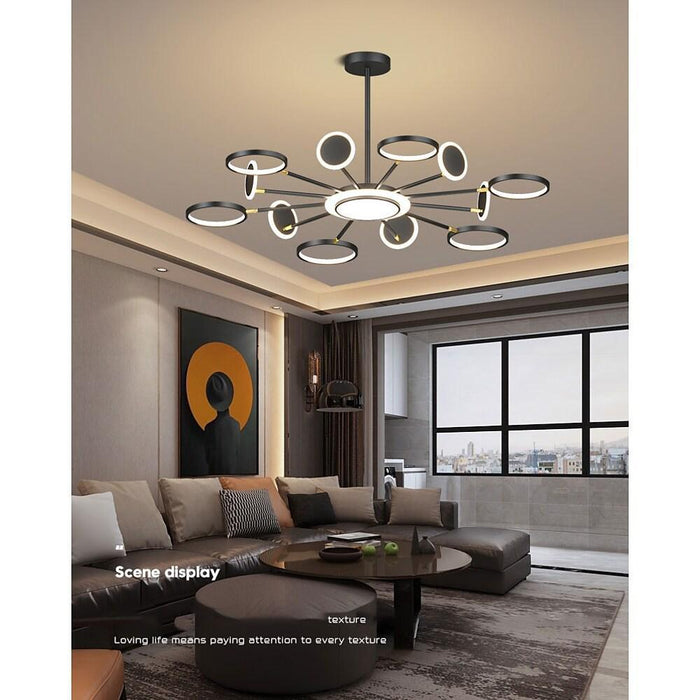Arbitrary Multiple Circle LED Nordic Ceiling Lights Chandeliers Pendant Light