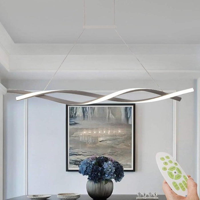 Interwoven Waves LED Modern Pendant Lighting Hanging Lamp Island Lights